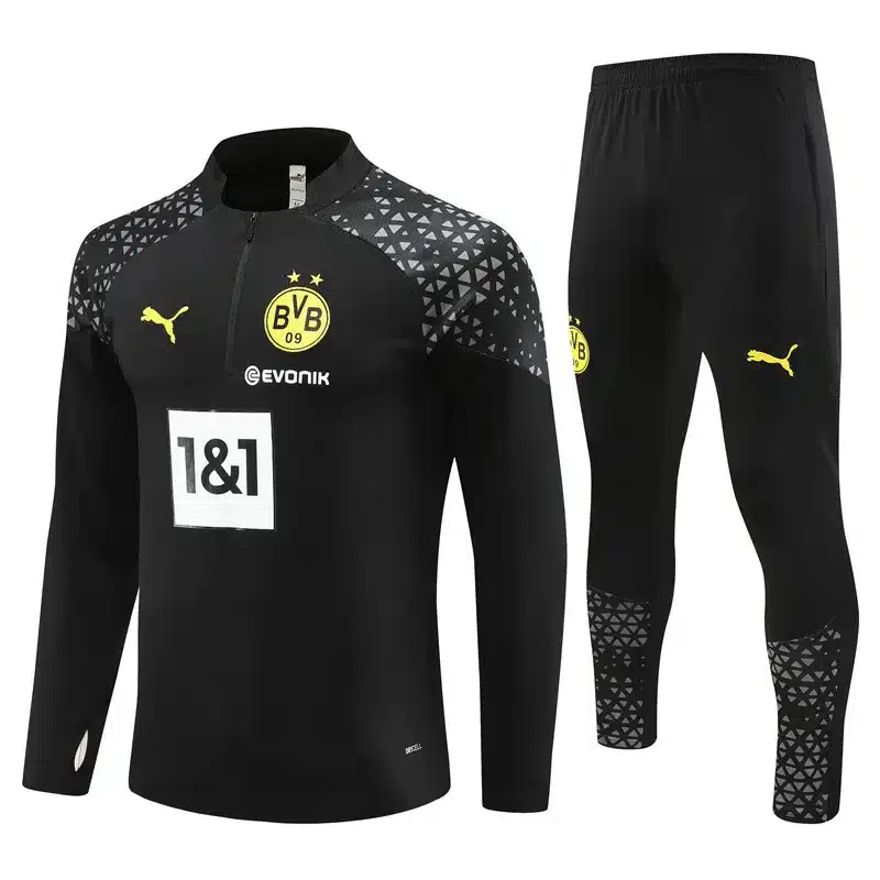 Borussia Dortmund Black Training Suit 23-24